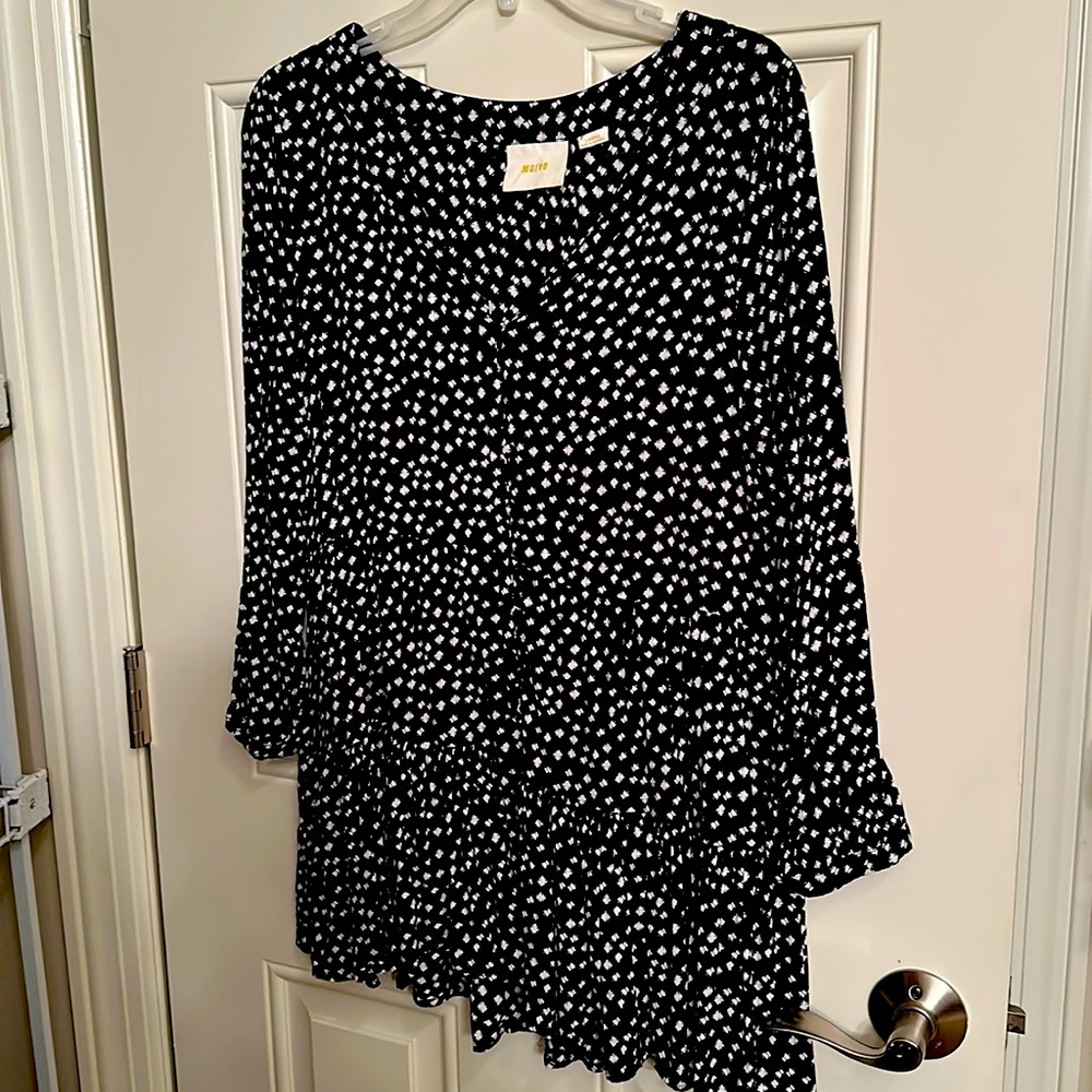 Anthropologie Maeve Button Front Printed Dress/Tunic. Size Large